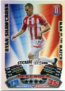 Sticker Ryan Shawcross - English Premier League 2011-2012. Match Attax n. 400 - Topps