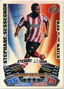 Sticker Stephane Sessegnon - English Premier League 2011-2012. Match Attax n. 404 - Topps