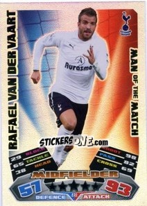 Cromo Rafael van der Vaart - English Premier League 2011-2012. Match Attax - Topps