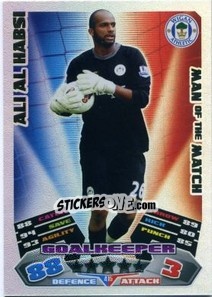 Sticker Ali Al Habsi - English Premier League 2011-2012. Match Attax - Topps