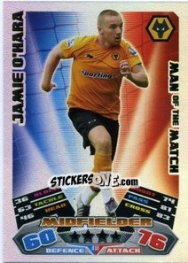 Sticker Jamie O'Hara - English Premier League 2011-2012. Match Attax - Topps