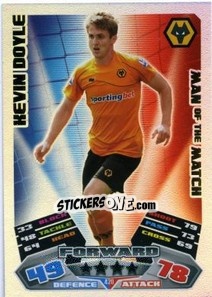 Sticker Kevin Doyle - English Premier League 2011-2012. Match Attax n. 420 - Topps