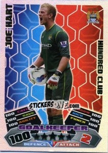 Sticker Joe Hart - English Premier League 2011-2012. Match Attax n. 421 - Topps