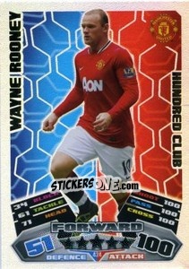 Sticker Wayne Rooney - English Premier League 2011-2012. Match Attax n. 424 - Topps