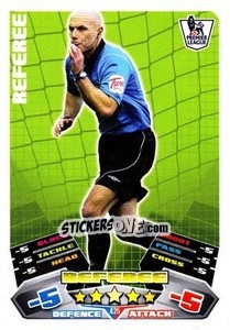 Sticker Referee - English Premier League 2011-2012. Match Attax n. 425 - Topps
