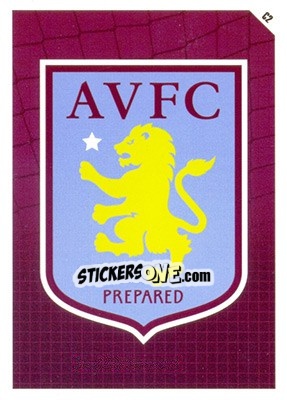 Sticker Aston Villa Logo - English Premier League 2011-2012. Match Attax n. C2 - Topps