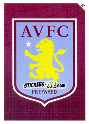 Cromo Aston Villa Logo - English Premier League 2011-2012. Match Attax - Topps