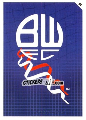 Cromo Bolton Wanderers Logo - English Premier League 2011-2012. Match Attax - Topps