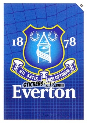 Sticker Everton Logo - English Premier League 2011-2012. Match Attax n. C6 - Topps