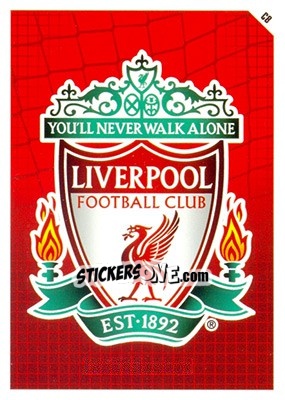 Sticker Liverpool FC Logo - English Premier League 2011-2012. Match Attax n. C8 - Topps