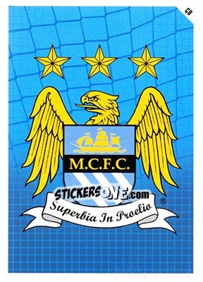 Sticker Manchester City Logo - English Premier League 2011-2012. Match Attax n. C9 - Topps