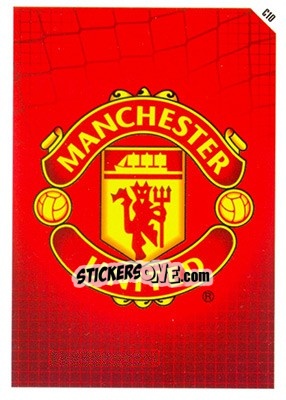 Sticker Manchester United Logo - English Premier League 2011-2012. Match Attax n. C10 - Topps