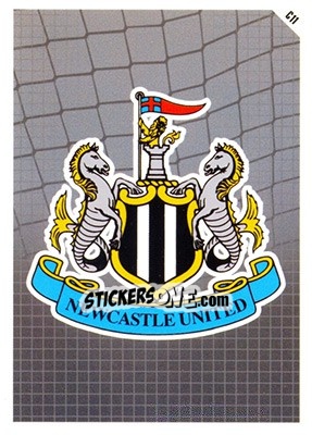 Sticker Newcastle United Logo - English Premier League 2011-2012. Match Attax - Topps