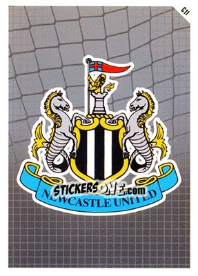 Sticker Newcastle United Logo - English Premier League 2011-2012. Match Attax n. C11 - Topps