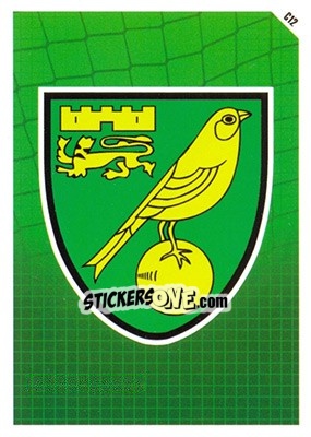 Sticker Norwich City Logo - English Premier League 2011-2012. Match Attax - Topps