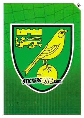 Sticker Norwich City Logo - English Premier League 2011-2012. Match Attax n. C12 - Topps
