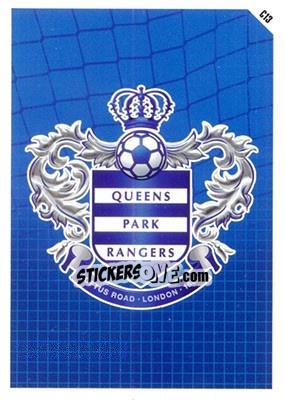 Cromo Queens Park Rangers Logo - English Premier League 2011-2012. Match Attax - Topps