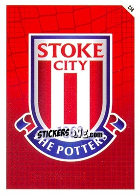 Cromo Stoke City Logo - English Premier League 2011-2012. Match Attax - Topps
