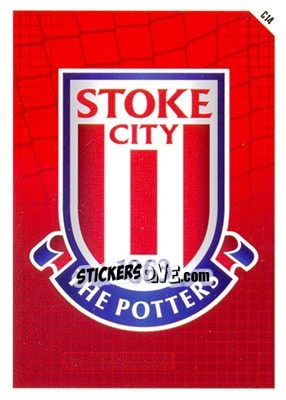 Sticker Stoke City Logo - English Premier League 2011-2012. Match Attax n. C14 - Topps