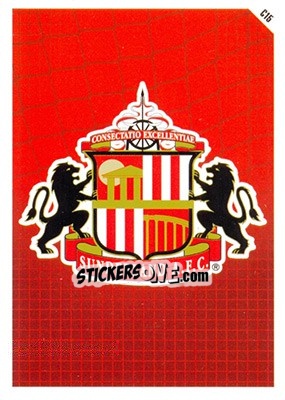 Cromo Sunderland Logo - English Premier League 2011-2012. Match Attax n. C15 - Topps