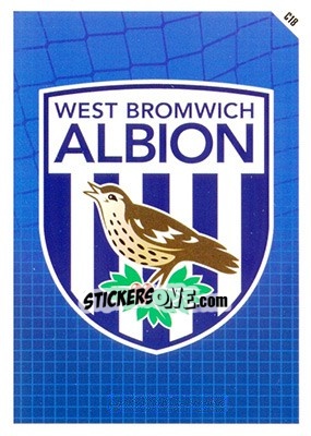 Sticker West Bromwich Albion Logo - English Premier League 2011-2012. Match Attax n. C18 - Topps