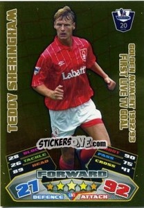 Cromo Teddy Sheringham - English Premier League 2011-2012. Match Attax - Topps
