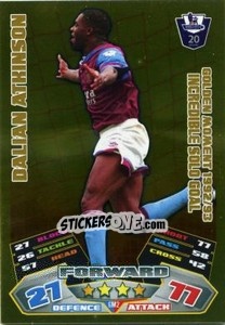 Figurina Dalian Atkinson - English Premier League 2011-2012. Match Attax - Topps