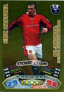 Sticker Eric Cantona - English Premier League 2011-2012. Match Attax n. GM14 - Topps