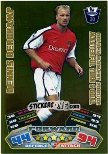 Sticker Dennis Bergkamp - English Premier League 2011-2012. Match Attax - Topps