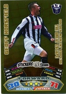 Sticker Geoff Horsfield - English Premier League 2011-2012. Match Attax - Topps