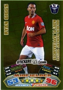 Sticker Ryan Giggs - English Premier League 2011-2012. Match Attax n. GM39 - Topps
