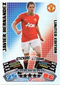 Figurina Javier Hernandez - English Premier League 2011-2012. Match Attax - Topps