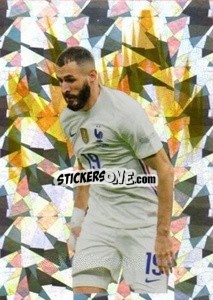 Sticker Karim Benzema - Au plus près des Bleus 2022 n. 3 - Panini