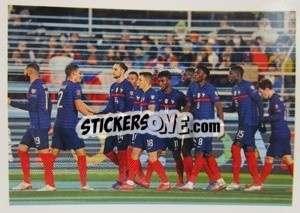 Sticker Esultanza Team - Au plus près des Bleus 2022 n. 13 - Panini