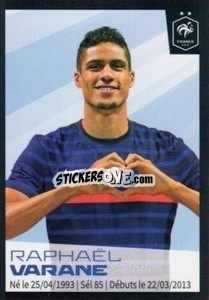 Cromo Raphael Varane - Au plus près des Bleus 2022 n. 27 - Panini