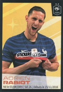 Sticker Adrien Rabiot - Au plus près des Bleus 2022 n. 43 - Panini