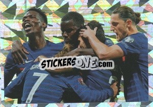 Sticker Esultanza - Au plus près des Bleus 2022 n. 45 - Panini