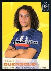 Sticker Matteo Guendouzi - Au plus près des Bleus 2022 n. 48 - Panini