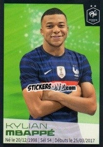 Sticker Kylian Mbappé - Au plus près des Bleus 2022 n. 49 - Panini