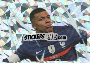 Sticker Kylian Mbappé - Au plus près des Bleus 2022 n. 50 - Panini