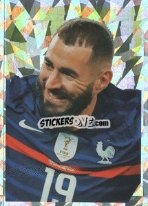 Sticker Karim Benzema - Au plus près des Bleus 2022 n. 51 - Panini