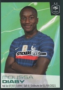 Sticker Moussa Diaby - Au plus près des Bleus 2022 n. 64 - Panini