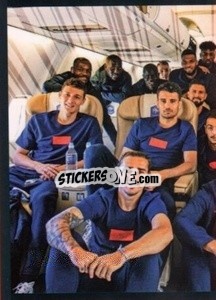 Sticker Team In Aereo 1 - Au plus près des Bleus 2022 n. 85 - Panini