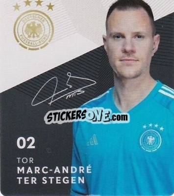 Cromo Marc-André Ter-Stegen - DFB-Sammelalbum 2022 n. 2 - REWE