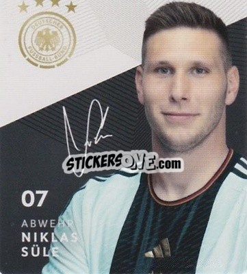 Sticker Niklas Süle - DFB-Sammelalbum 2022 n. 7 - REWE