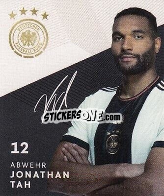Sticker Jonathan Tah - DFB-Sammelalbum 2022 n. 12 - REWE