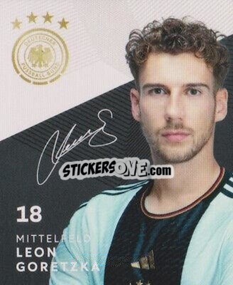Sticker Leon Goretzka - DFB-Sammelalbum 2022 n. 18 - REWE