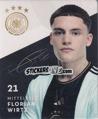 Sticker Florian Wirtz - DFB-Sammelalbum 2022 n. 21 - REWE