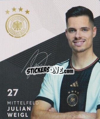 Sticker Julian Weigl - DFB-Sammelalbum 2022 n. 27 - REWE