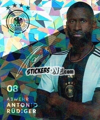 Sticker Antonio Rüdiger - DFB-Sammelalbum 2022 n. G8 - REWE